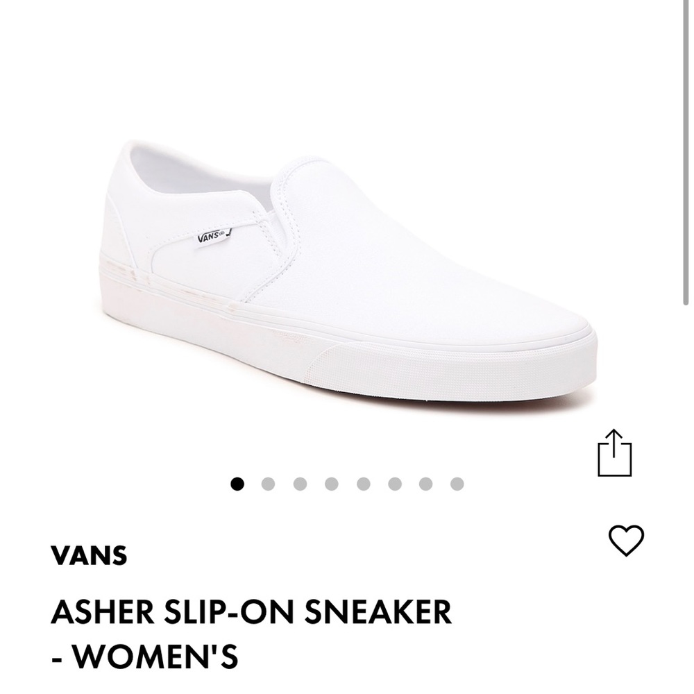 NIB Vans Asher Slip Ons.